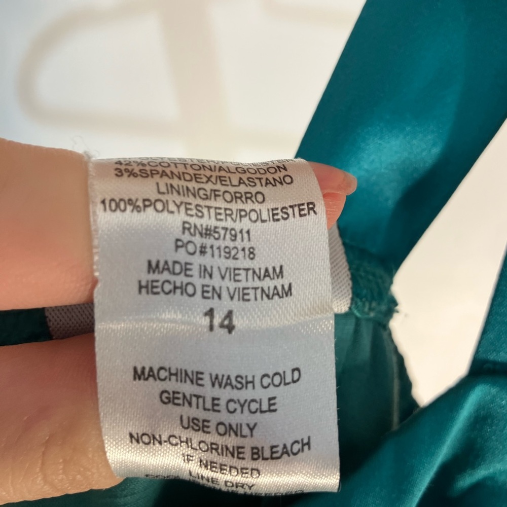 Turquoise Cocktail Dress - Picture 4 of 7